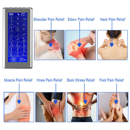 Physiotherapy Pulse Body Massager Household 24 Modes EMS  Electric Muscle Therapy Stimulator 4 Output Channel TENS Unit Machine