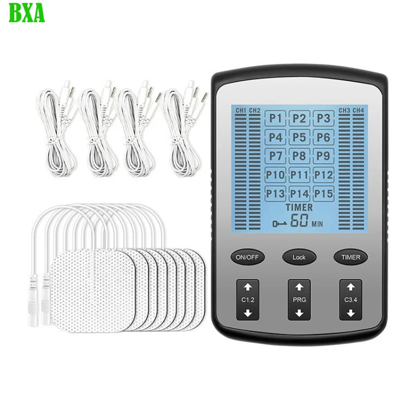 Electric TENS Muscle Stimulator EMS Acupuncture Body Massage Digital Therapy Slimming Machine Electrostimulator Herald Massage