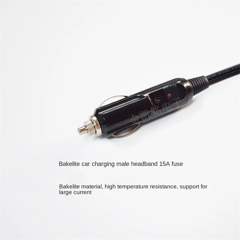 12V/24V Universal 1-to-2 Extension Cable Pure Copper 15A Car Charger Power Cord Cigarette Lighter Splitter 30cm