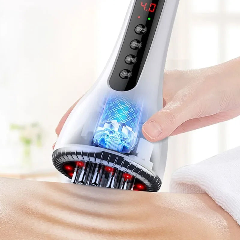 Gua Sha Scraping EMS Body Slim Massager Infrared Therapy Anti Cellulite Fat Burner Beauty Shaping Weight Loss Electro Stimulator