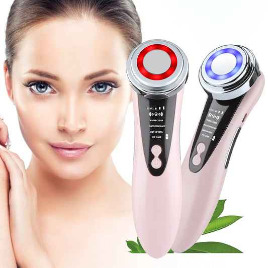 NEW 1PC 7 In 1 Facial Lifting Massager EMS Micro-current Skin Rejuvenation Light Therapy Anti-aging Wrinkle Beauty Instrument