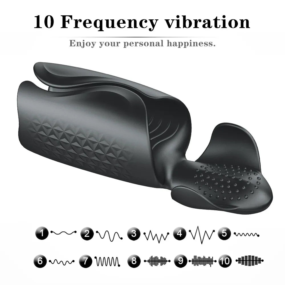 1PCS 10-Modes Blowjob Male Masturbator Penis Electric Pulse Vibrator Penis Endurance Delay Lasting Trainer Cup Sex Toy for Men