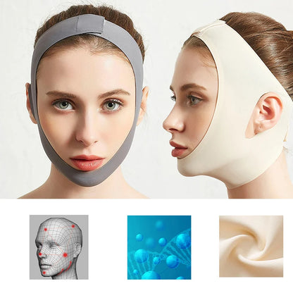 Facial V-Shape Facial Slimming Bandage Loosen Lift Band Shape Lift Reduce Double Chin Facial Slimming Band Facial Massage Tool