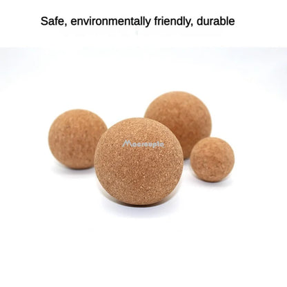 Cork Massage Ball Back Massage Foot Massage Yoga Ball Tension Release Therapy Myofascial Ball Relaxes Muscle Trigger Points