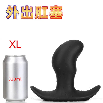 Sofe Silicone Pea Pod Anal Plug Butt Plug Vaginal Anal Dilator Invisible Wearing Anal Plug Powerful Sucker Stopper Gay Sexy Toys