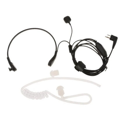 2Pin Throat Vibration Finger PTT Mic Earpiece Air Tube Headset Microphone for Motorola GP300 CT150 CT450 CP040 CP200 EP450 Radio