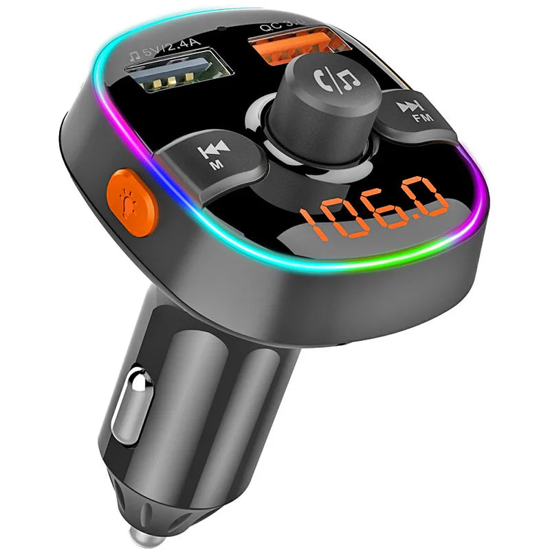 Wholesale Car MP3 Player with Card Slot and Dual USB QC3.0 Fast Charge BC52 Bluetooth FM Transmitter