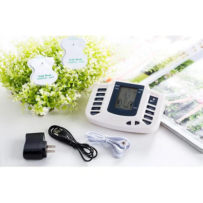 JR309 EMS Tens Massager Unit + 16 Pads + Shoes Electrical Pulse Acupuncture Full Body Relax Muscle Therapy Massage Stimulator