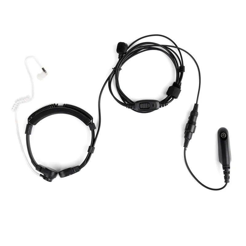 Adjustable Air Tube Throat Earphone Finger PTT Mic Headset for Motorola HT750 HT1250 GP328 GP338 GP339 GP340 GP320 PRO5150 Radio