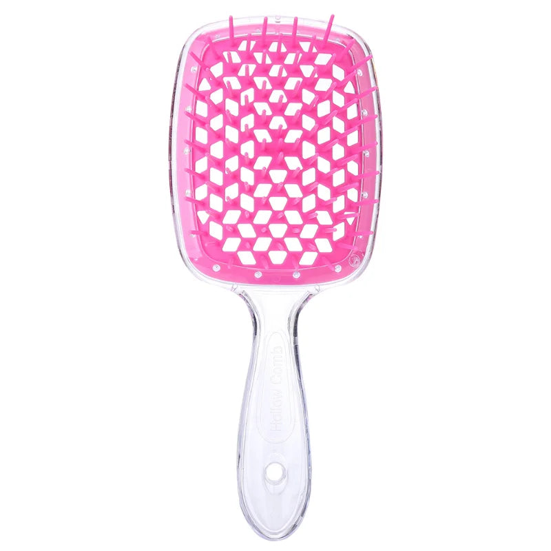 BXA Fluffy Modeling Comb Mesh Comb Hairdressing Hair Smoothing Honeycomb Comb Plastic Massage Comb Dry and Wet Hollow Comb