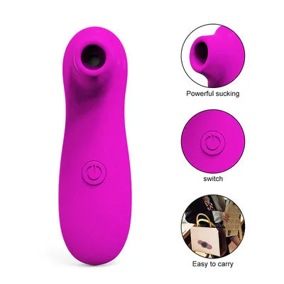 10 Frequency Female Powerful Sucking Device Vaginal Licking Device Breast Vibration Massager Masturbation Teaser Stick