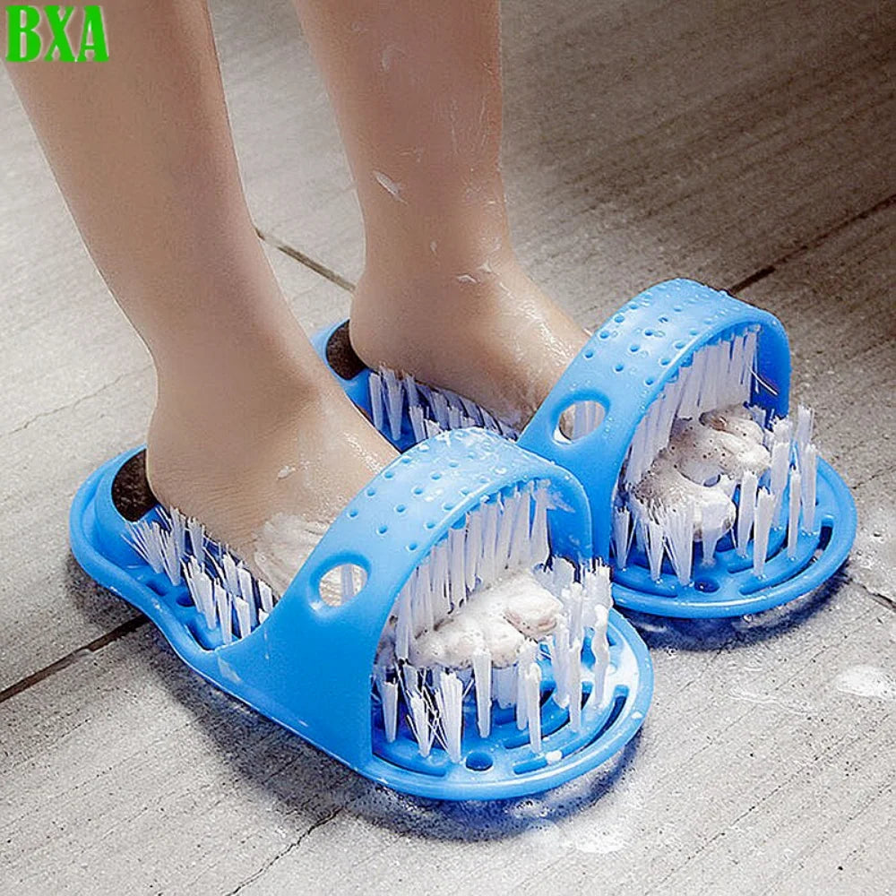 2PCS Cleaner Spa Exfoliating Washer Wash Slipper Bathroom Foot Brushes Remove Dead Skin Plastic Shower Foot Scrubber Massager