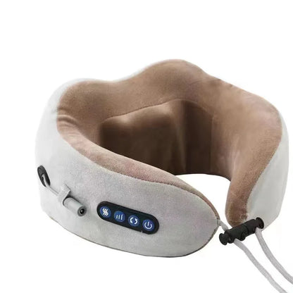 U-shaped Neck Massage Pillow Heating Vibration Kneading Electric Neck and Shoulder Massage Protection Relaxing Massager