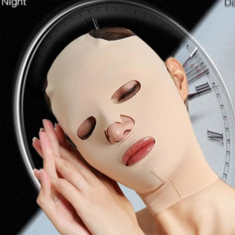 BXA Sleeping Mask Facial Slimming Bandage 3D Reusable Breathable Beauty Women Anti Wrinkle V Shaper Full Face Lift Beauty