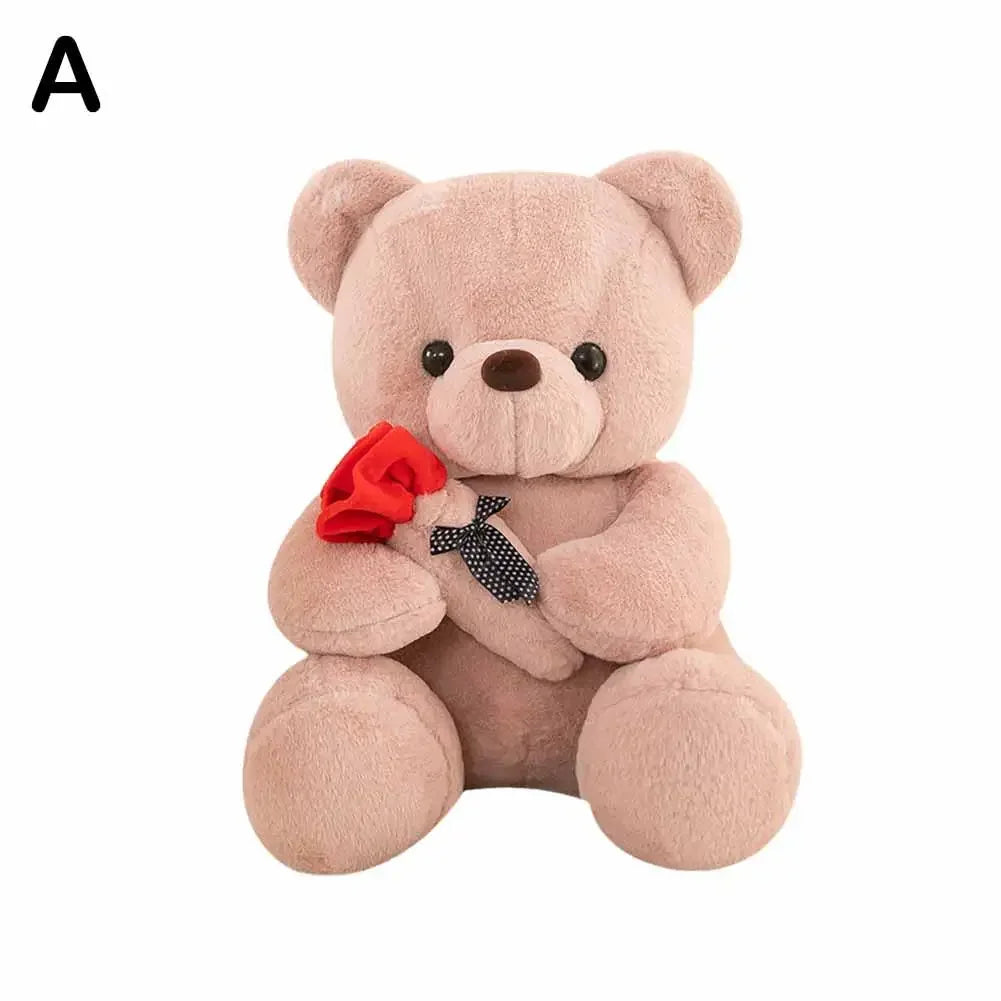 25cm Teddy Bear Valentine's Day Gift Teddy Bear Stuffed Animal Rose Bear Doll Girlfriend Couple Valentine's Day Gift