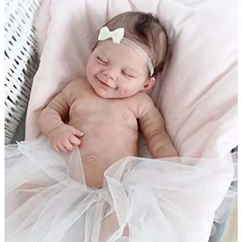 19inch 48cm Reborn Baby Doll Soft Silicone Vinyl Reborn Toddler Finished Dolls Cute Lifelike Real Reborn Dolls Toys Gift