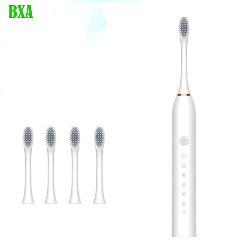 New Ultrasonic Sonic Electric Toothbrush for Adult & Children USB Charge Rechargeable Soft Fur Waterproof Tooth Brush Washable