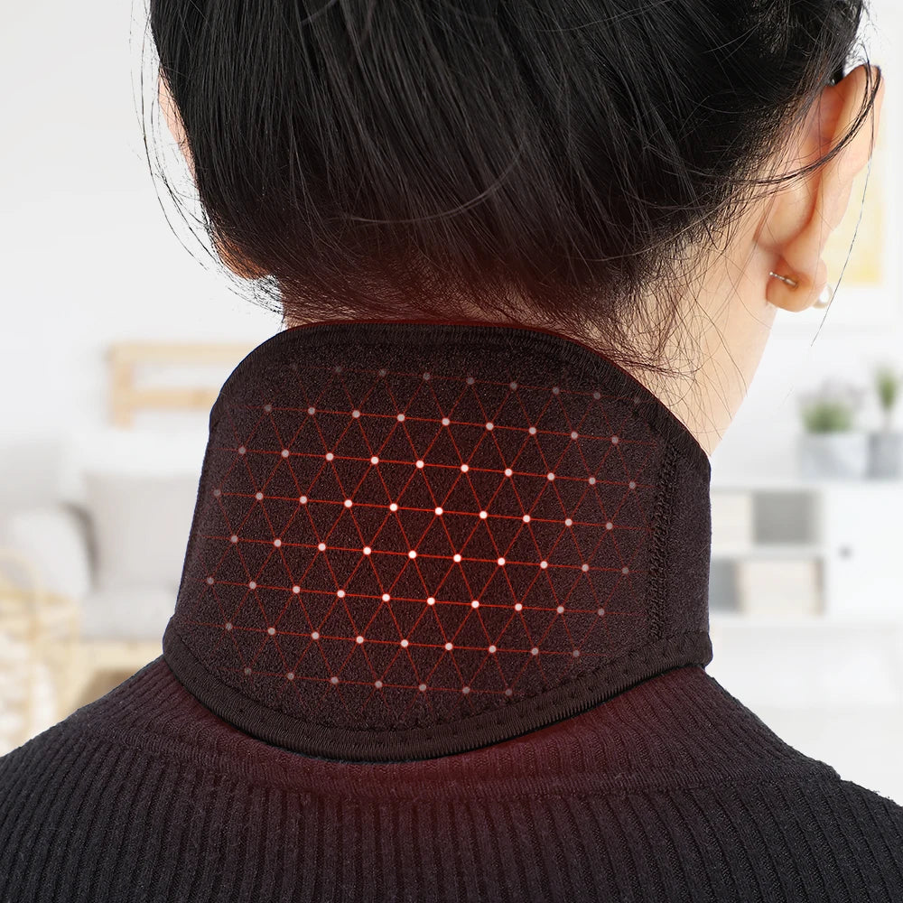 Magnetic Self-heating Neck Braces Tourmaline Infrared Treatment Muscle Relax Neck Protection Neck Support Strap Neck Relaxation