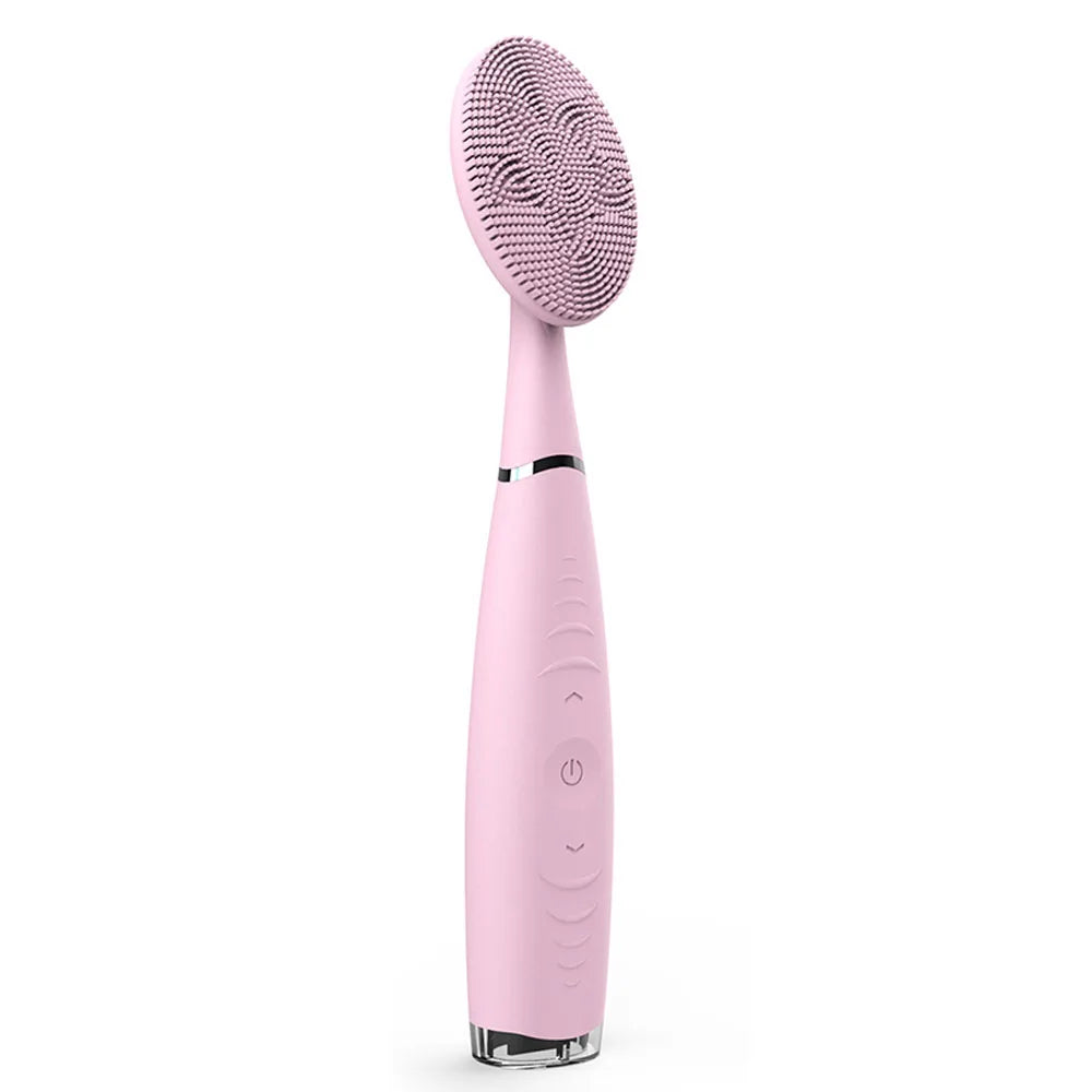 Electric Sonic Facial Cleaning Brushes Silicone Face Massager Lift Cleanshing Tool Blackhead Remover Brush for Dropshipping