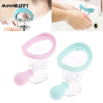 Soft Silicone Eye Wash Cup for Eye Cleaning Rinsing Cup Reusable Bath Eye Wash Cup for Students To Relieve Eye Fatigue Dryness