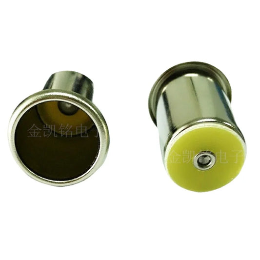 12V 24V High-Power Cigarette Lighter Socket with Weldable Car Charger Socket, 180W, 15A