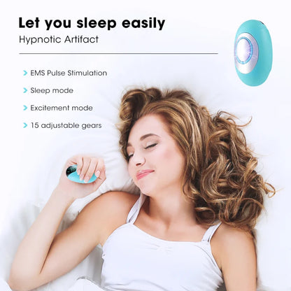 Blue New Sleep Aid Hand-held Micro-current Intelligent Relieve Anxiety Depression Fast Sleep Instrument Sleeper Therapy Insomnia