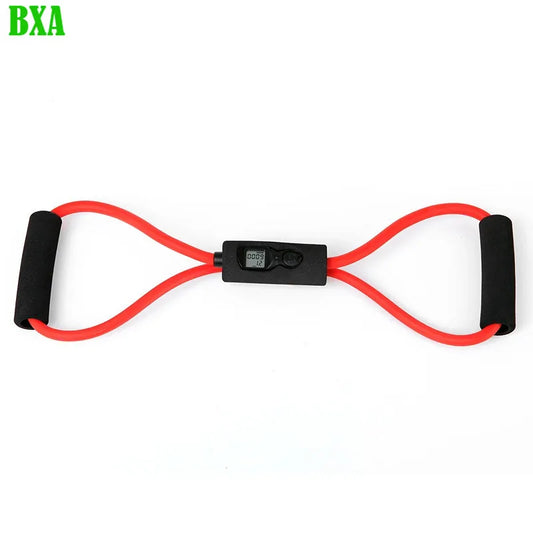 BXA Yoga 8 Word Elastic Band Chest Developer Rubber Expander Rope Sport Workout Resistance Bands Fitness Equipment Yoga Training