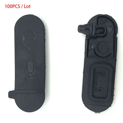 100PCS Headset Dust Side Cover Earphone Jack Cover for Motorola XiR P3688 CP200D DEP450 DP1400 Portable Radio Walkie Talkie