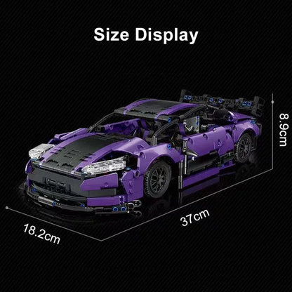 1266PCS Technical MOC Aston Martin GT3 Sports Car Building Blocks High-Tech Racing Vehicle Assemble Bricks Toy Gift for Boy Kids