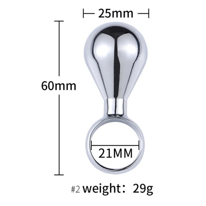 1PCS Metal Mini Anal Plug for Advanced Anal Play Hot/Cool Play Butt Plug Anal Beads Masturbation Anal Sex Toys for Women Men