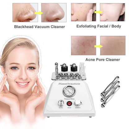 Microdermabrasion Exfoliating Facial Dermabrasion Machine Water Spray Diamond Peeling Vacuum Blackhead Remover Skin Care Devices