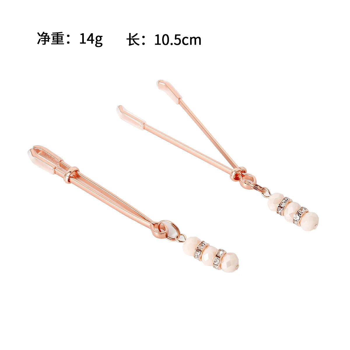 A Pair Metal Bondage Rhinestones Nipple Clamps Chain Pussy Clips Slave BDSM Women Toys SM Adult Sex Games Breast