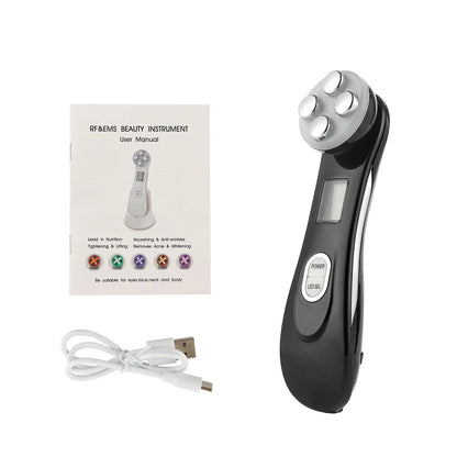 NEW Radiofrequency EMS 5-color LED Photon Beauty Instrument Skin Lifting Firming Anti-wrinkle Skin Care Facial Massager