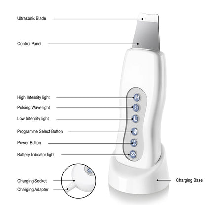 NEW Blackhead Cleanser Device Ultrasonic Cleanser Clean Face Cleanser Facial Hydro Massager Ultrasonic Peel Cleaning Machine