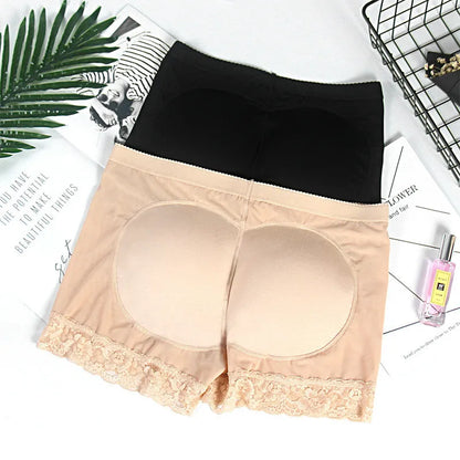 Women Body Shaper Padded Butt Lifter Panty Butt Hip Enhancer Fake Hip Shapwear Briefs Push Up Panties Plus Size Booty Shorts