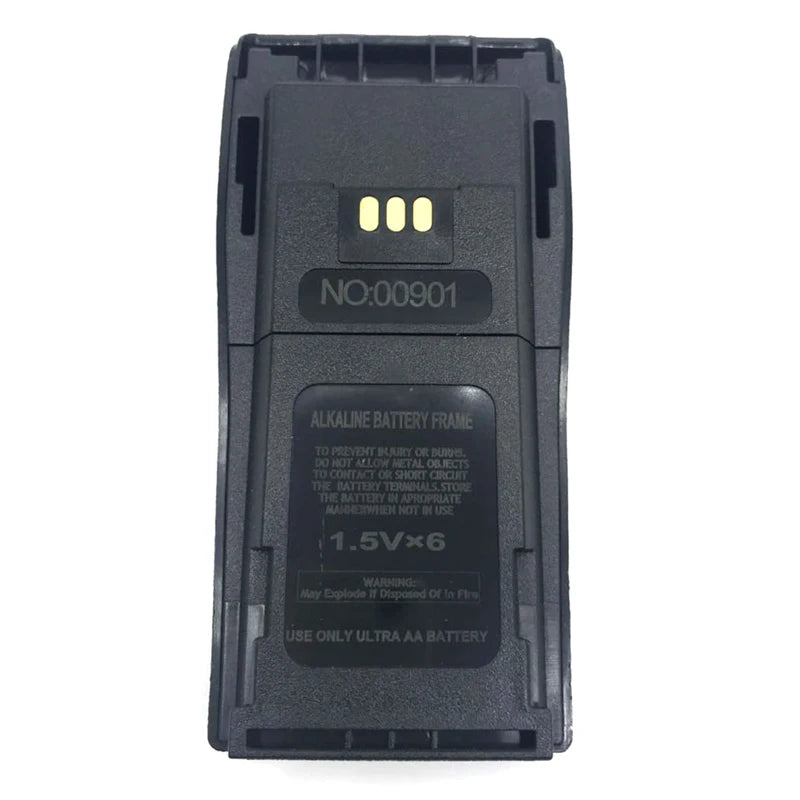 1pcs 6x AA Battery Case Box Adapter w/ Belt Clip for Motorola DEP450 GP3188 GP3688 DP1400 PR400 CP140 CP040 CP200 EP450 Radio