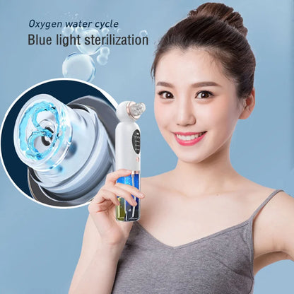 New Electri Blackhead Remover Vacuum Suction Small Bubble Face Nose Cleaner Water Cycle Pore Acne Pimple Removal Vacuum Suction