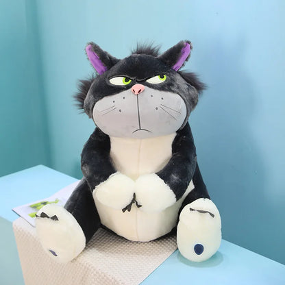 30-60cm Cool Big Lucifer Cat Plush Doll Toy Funny Japan Figaro Cinderella's Cat Children Interesting Bad Cat Soft Pillow Doll