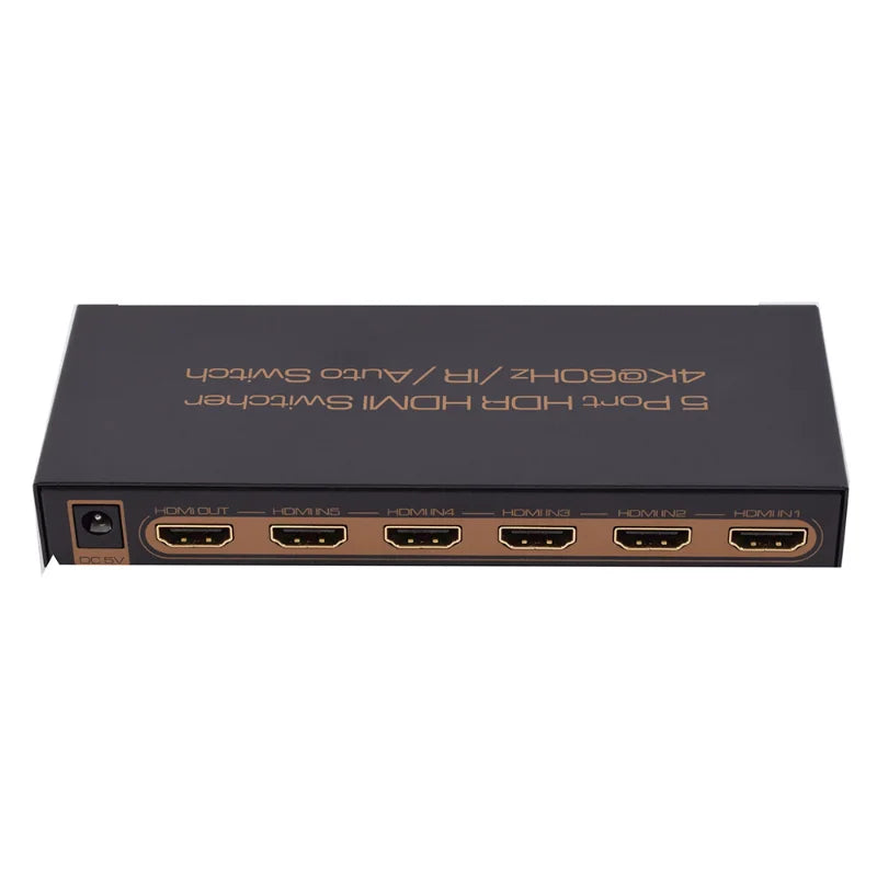 5-Port HDR HDMI Switcher 4K@60Hz with HDCP 2.2