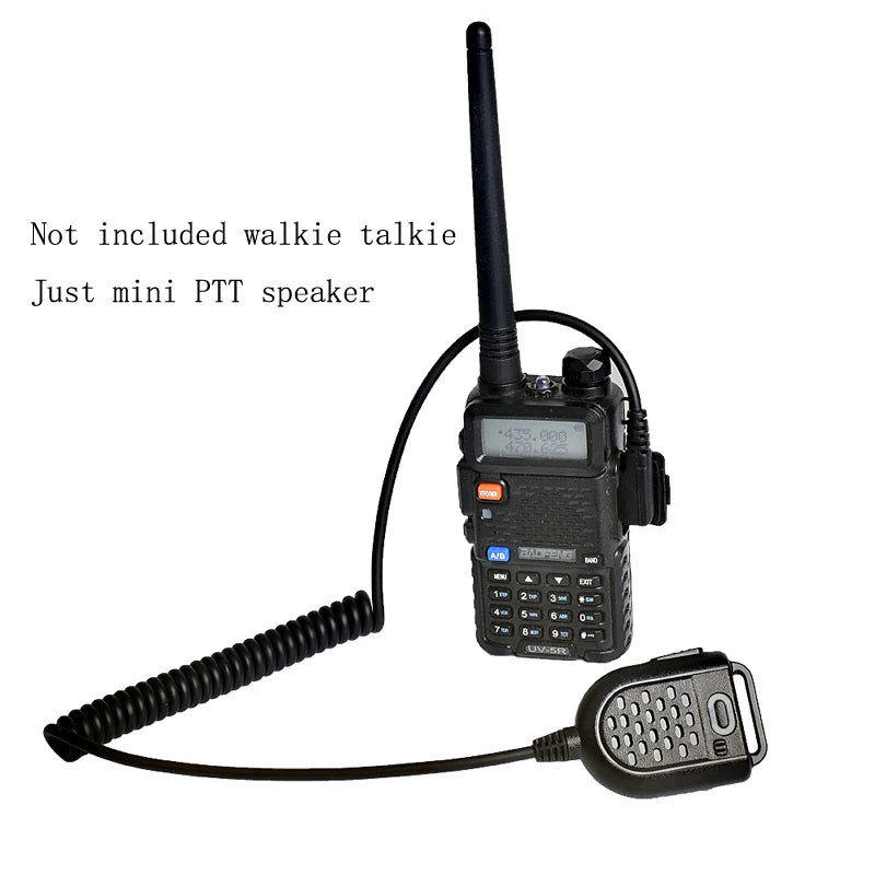 10pcs Baofeng Uv-5R Walkie Talkie Handheld PTT Mini Mic Microphone Speaker For KENWOOD TK-3107 BAOFENG 888s GT-3TP HYT Ham Radio