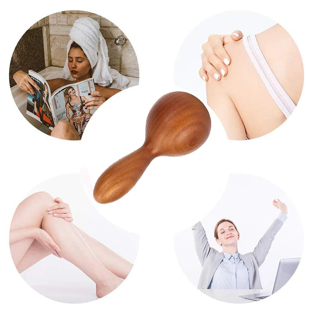 Portable Massage Hammer Back Acupoint SPA Massage Tool Massage Acupoint Relaxation Wood Beauty Massage Hammer Skin Care