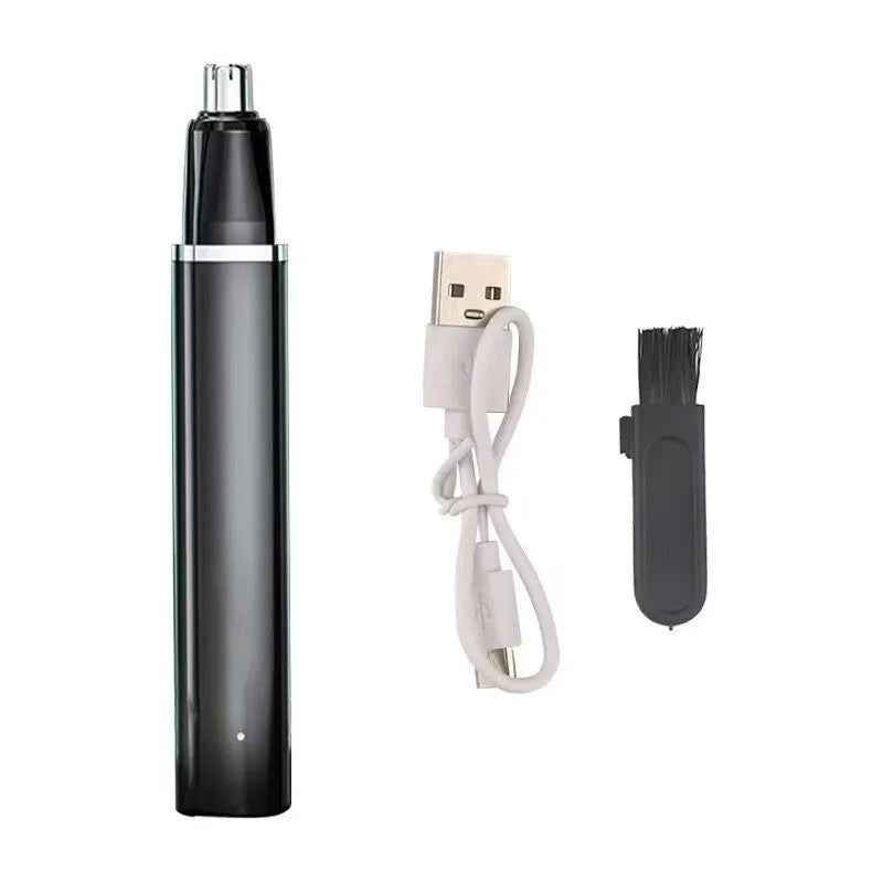 Electric Ear and Nose Hair Trimmer Painless USB Charging Waterproof Men's and Women's Nose Eyebrows Facial Hair Removal