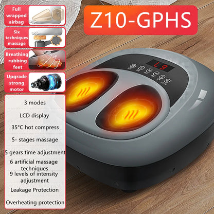 NEW Soft Smart Electric Foot Massager Vibrator Infrared Heating Therapy Shiatsu Massage Air Pressure Fatigue Relief Gift