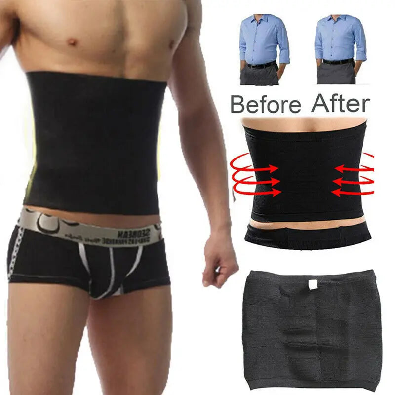 Hot Corset Beer Belly Fat Cellulite Burner Tummy Control Stomach Girdle Body Shaper Slim Patch Men Slimming Waist Trimmer Belt