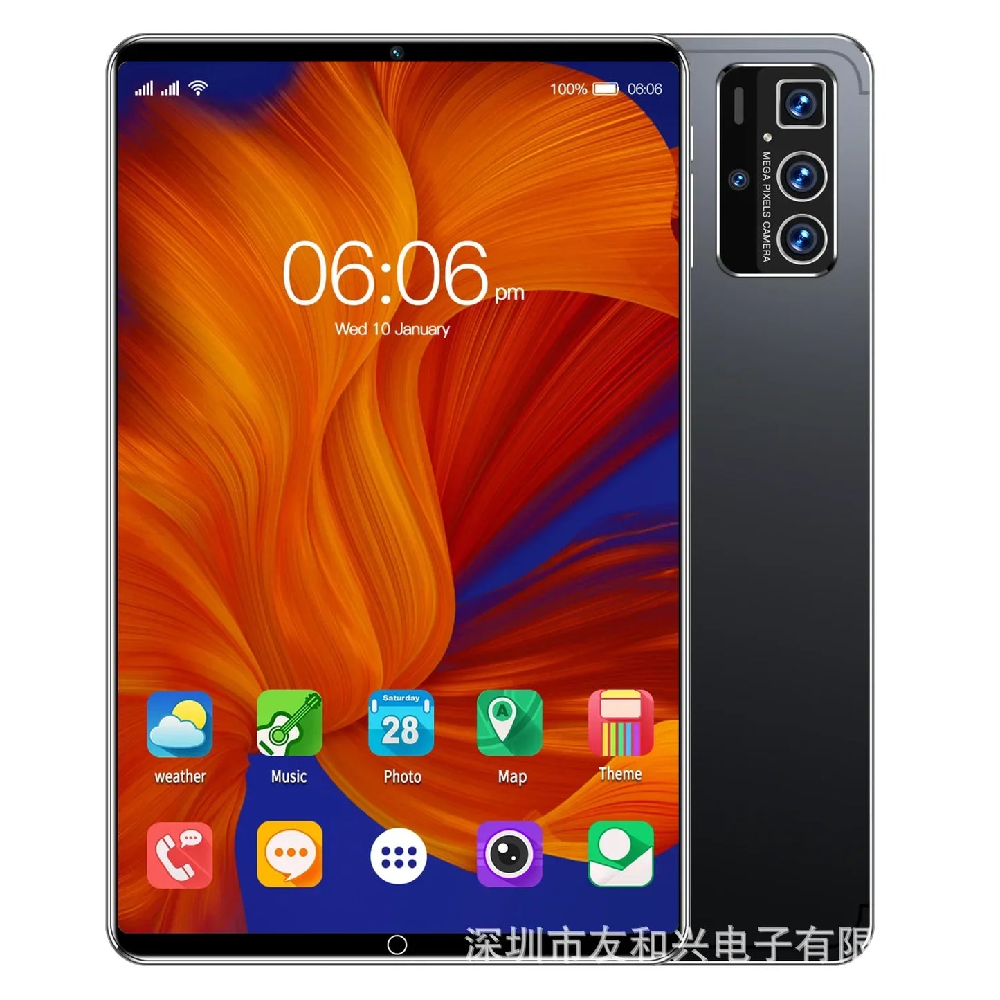 2023 New 14Pro Android 7.1 10.1" inch IPS Screen Tablet PC 1280x800 2GB RAM+16GB ROM Octa-core Bluetooth Wi-Fi Dual Cameras