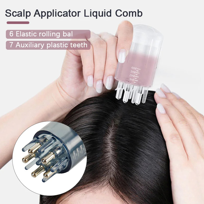 1PC NEW 1-6ml for Scalp Care Essential Oil Liquid Massager for Applying Hair Essence Oil Comb Hair Serum Oil Apply