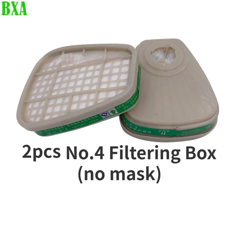 Protective Scratch Resistant Industrial Painting Spray Protection Respirator Full Face Gas Mask Safety Dust Filter Replaceable