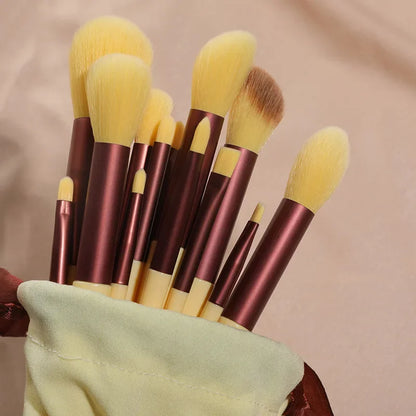 13PCS Makeup Brushes Set Make Up Concealer Brush Blush Powder Brush Eye Shadow Beauty Make Up Tool Highlighter Foundation Brush