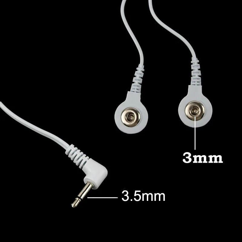 1pcs Durable 2/4-Way 3.5mm Connection Replacement Electrode Pads TENS Unit Lead Wires Cable For Tens EMS Standard Massager Tools