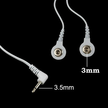 1pcs Durable 2/4-Way 3.5mm Connection Replacement Electrode Pads TENS Unit Lead Wires Cable For Tens EMS Standard Massager Tools